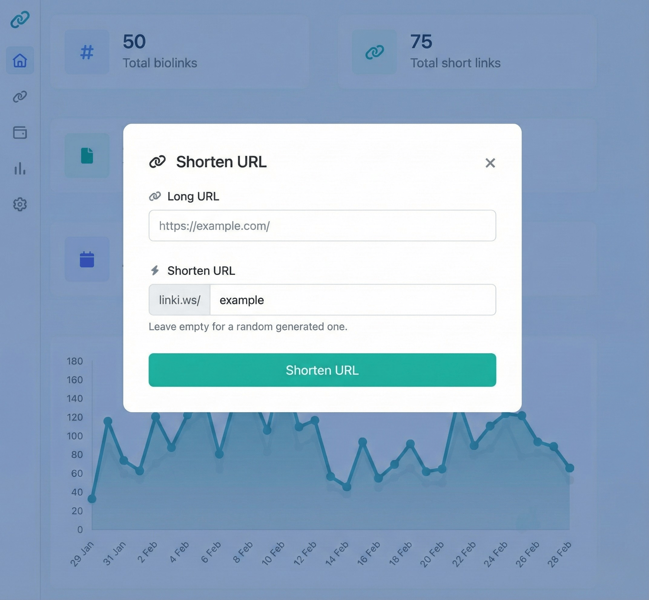 Screenshot of the app short URL editing page
